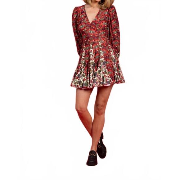 NEW SMITH & QUINN sterling mini dress in nordic paisley multi